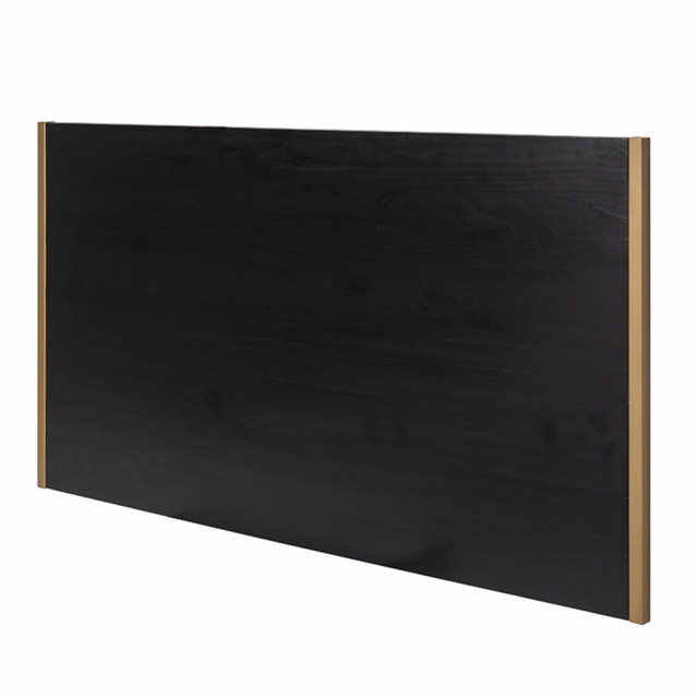 Tablie pat neagra/aurie din lemn 160 cm Katlen Thai Natura
