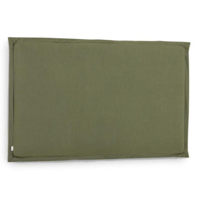 Tablie pat verde din material textil si lemn 186 cm Tanit Kave Home