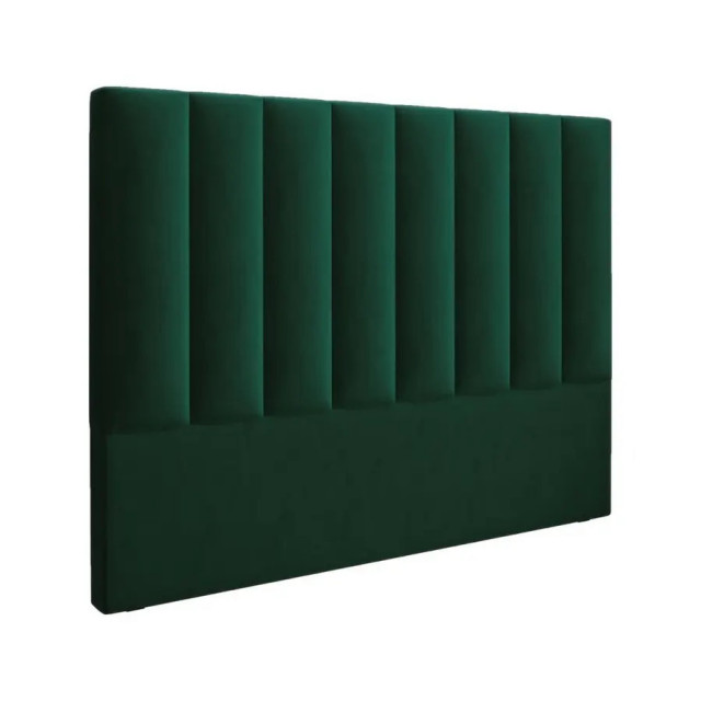 Tablie pat verde inchis din catifea 160 cm Marl Besolux