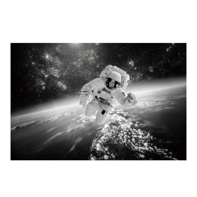 Tablou alb/negru din sticla 80x120 cm Cosmonaut The Home Collection