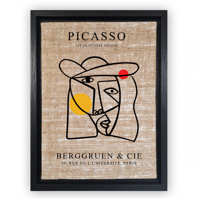 Tablou multicolor din fibre naturale 66x96 cm Picasso The Home Collection