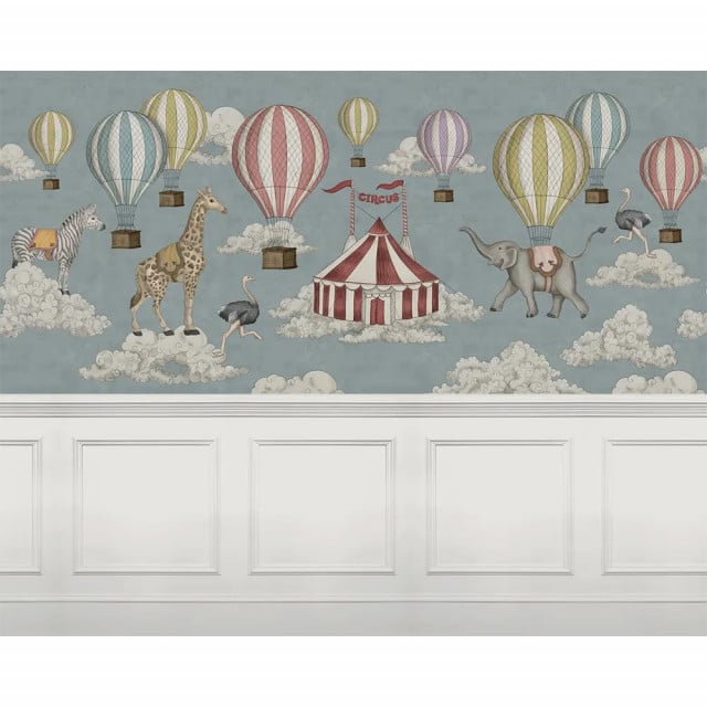 Tapet multicolor din hartie Circus Horizon Panel Rebel Walls