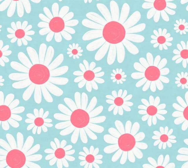 Tapet multicolor din hartie Dashing Daisies Rebel Walls