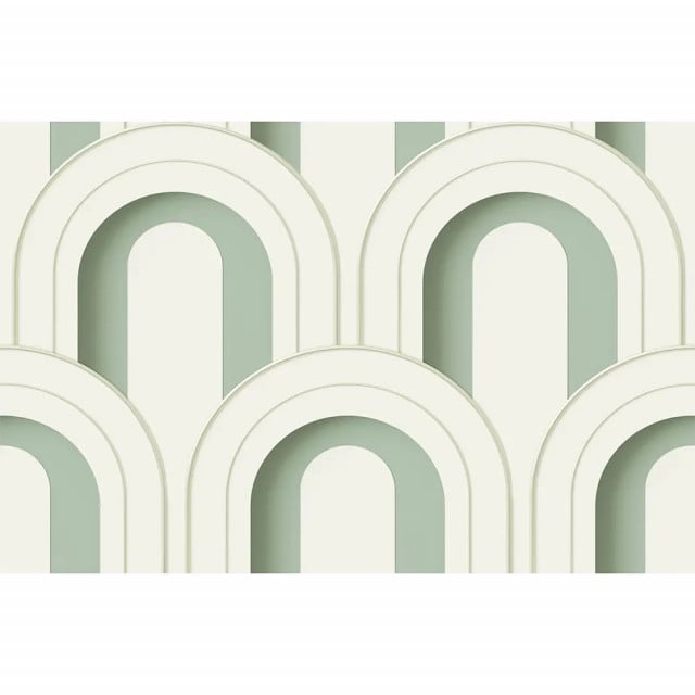 Tapet verde din hartie Arch Deco Bijou Rebel Walls