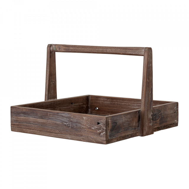 Tava patrata maro din lemn de brad 36x36 cm Siia Creative Collection