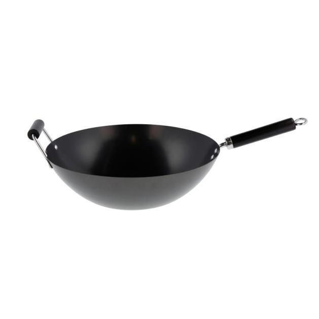 Tigaie wok neagra din otel 36 cm Newton Funktion
