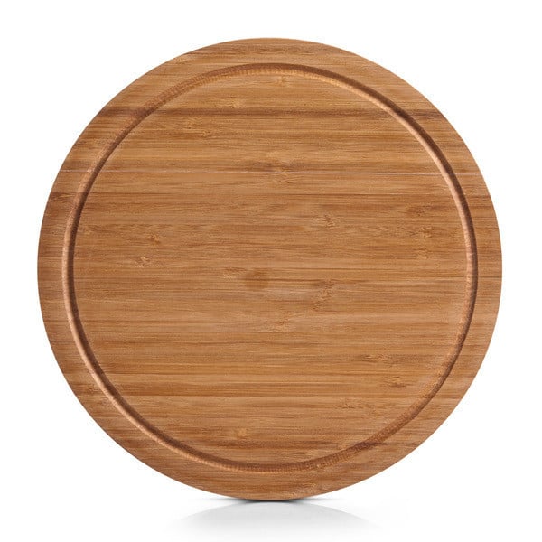 Tocator rotund maro din lemn 30 cm Round Cutting Board Zeller