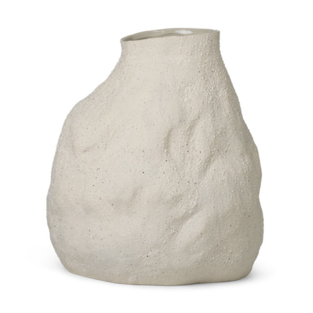 Vaza alb antic din ceramica 45 cm Vulca Avi Ferm Living