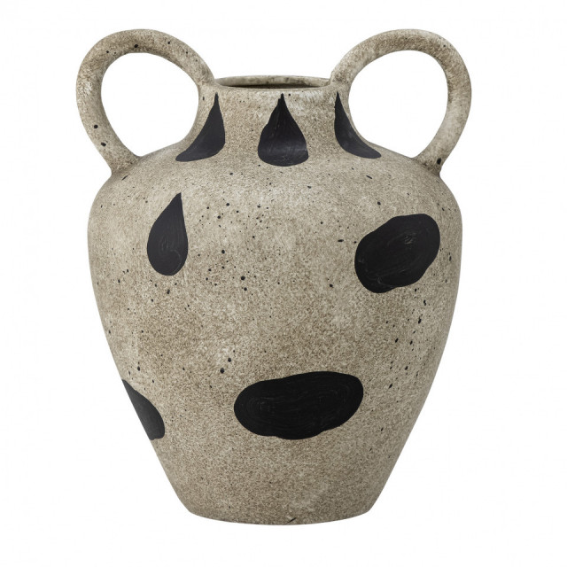 Vaza crem/neagra din ceramica 22 cm Taye Bloomingville