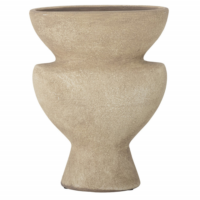 Vaza decorativa maro din ceramica 19 cm Cristel Bloomingville