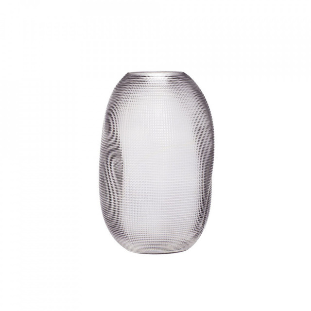 Vaza gri din sticla 30 cm Balloon Hubsch