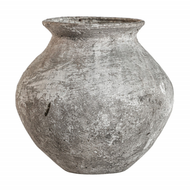 Vaza gri din teracota 30 cm Krisse Amphora Vical Home