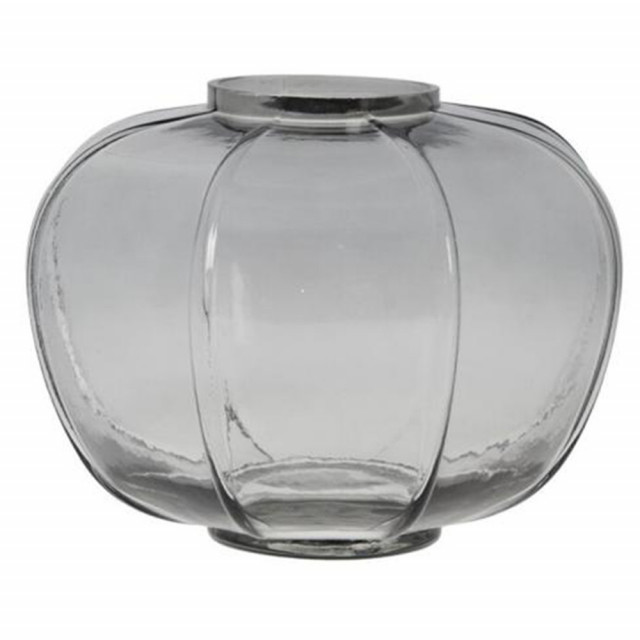 Vaza gri inchis din sticla 15 cm Dornia Lene Bjerre