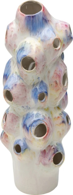 Vaza multicolora din ceramica 39 cm Collina Kare