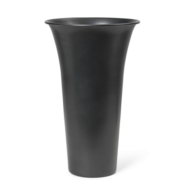 Vaza neagra din aluminiu 42 cm Spun Alu Ferm Living