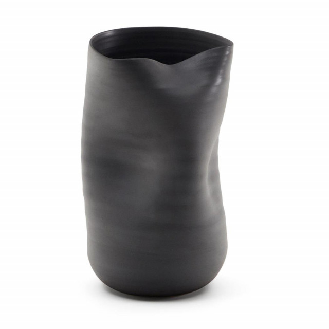 Vaza neagra din ceramica 32 cm Sibel Kave Home
