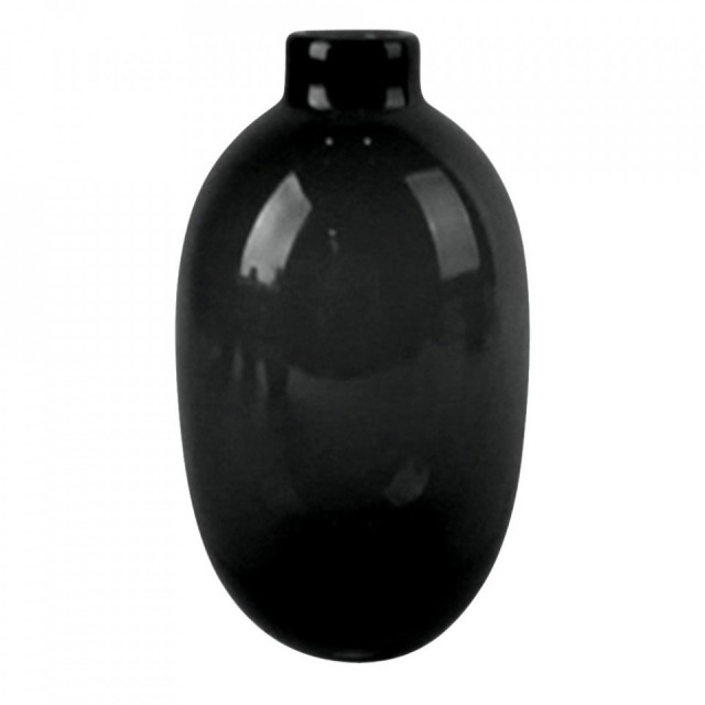 Vaza neagra din sticla 15 cm Alan The Home Collection