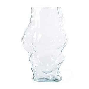 Vaza transparenta din sticla 36 cm Cloud HKliving