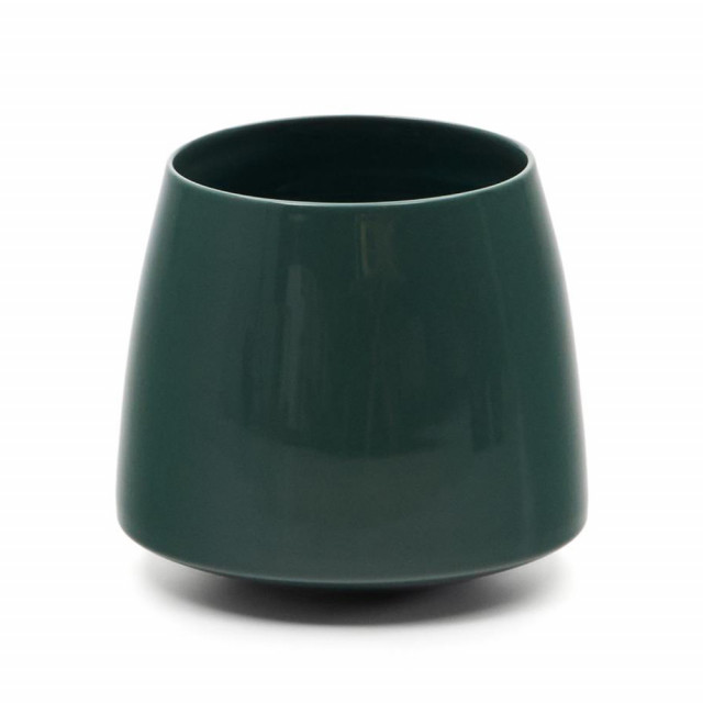 Vaza verde din ceramica 20 cm Silbert Kave Home