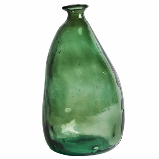 Vaza verde din sticla 38 cm Go Away Vical Home