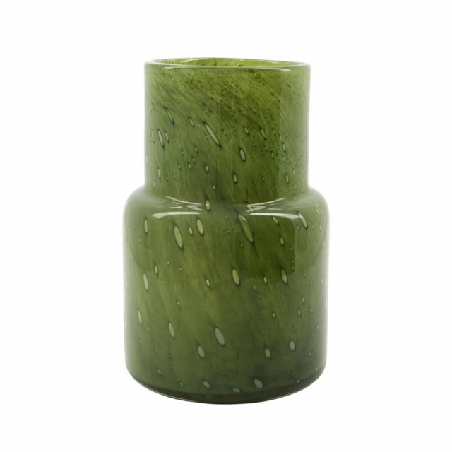Vaza verde inchis din sticla 26 cm Bole House Doctor