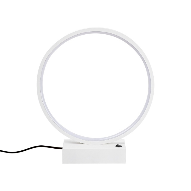 Veioza alba din metal cu LED 35 cm Halka The Home Collection