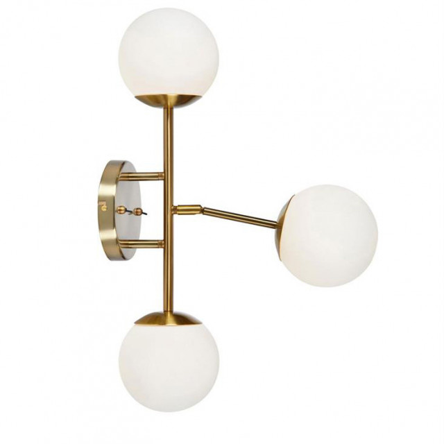 Aplica alba/aurie din metal cu 3 LED-uri Trinity Markslojd