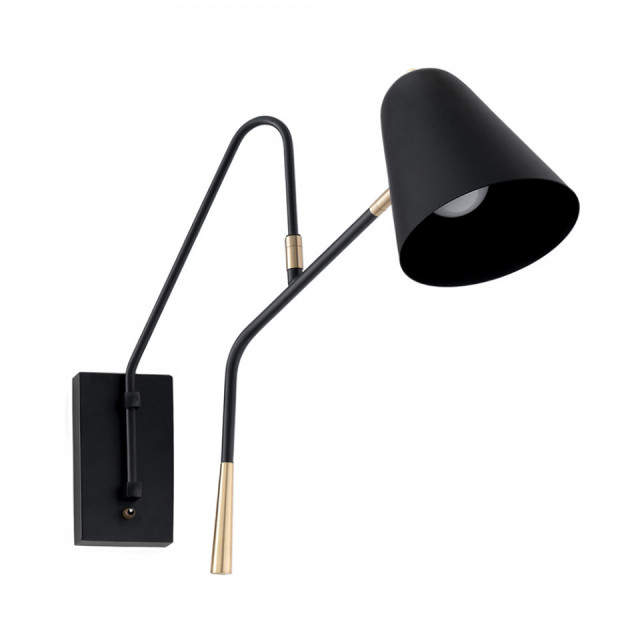Aplica neagra din metal Aliga Somcasa