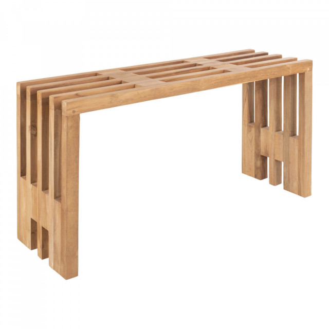 Bancheta maro din lemn 90 cm Benidorm House Nordic