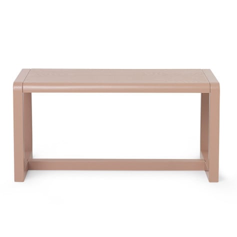 Bancheta pentru copii roz din lemn 62 cm Little Architect Ferm Living