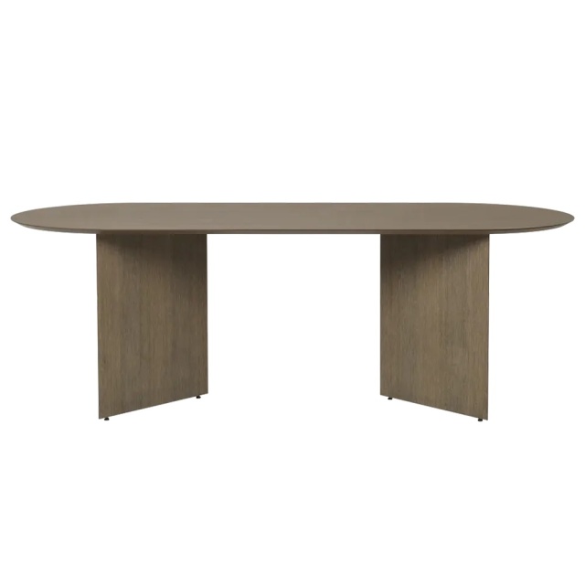 Blat masa maro din lemn 90x220 cm Mingle Ferm Living