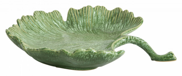 Bol decorativ verde din ceramica 6 cm Crepes Nordal