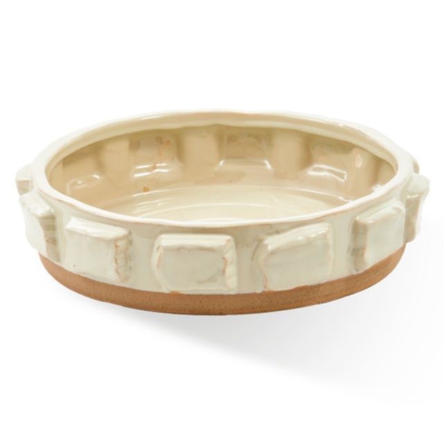 Bol decorativ bej din ceramica 40 cm Structure Pols Potten