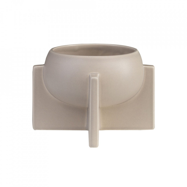 Bol decorativ bej nisipiu din ceramica 17 cm Ovo Versmissen