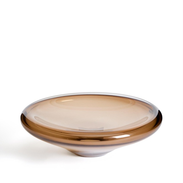 Bol decorativ maro din sticla 32 cm Zolira Kave Home