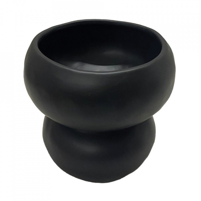 Bol decorativ negru din ceramica 19 cm Organic The Home Collection