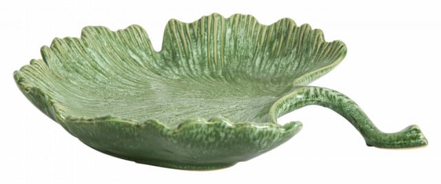 Bol decorativ verde din ceramica 6 cm Crepes Nordal