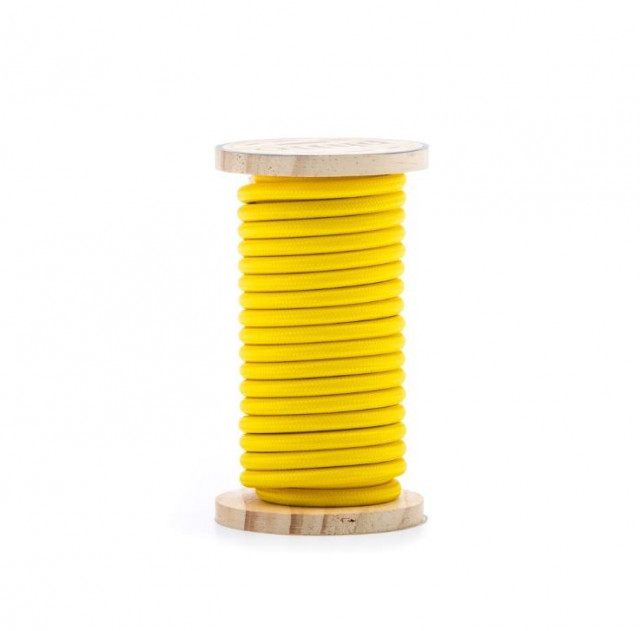 Cablu galben din bumbac 5 m Philo Yellow Seletti