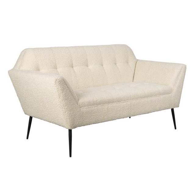 Canapea bej din catifea pentru 2 persoane Kate Boucle Dutchbone