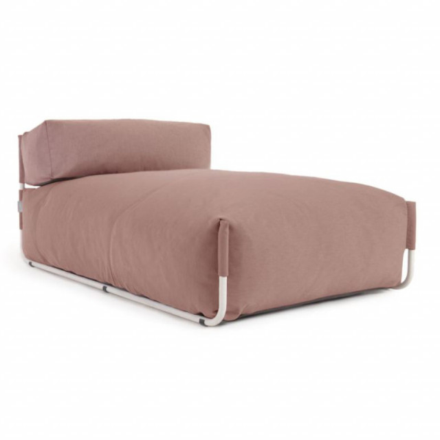 Canapea modulara maro teracota din fibre acrilice si aluminiu 165 cm Square Kave Home