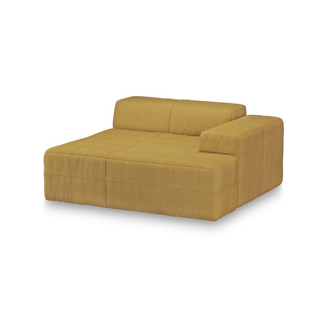 Canapea modulara ocru din textil 154 cm Brut Right HKliving