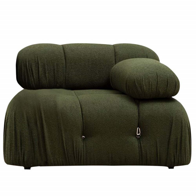 Canapea modulara verde din textil pentru 1 persoana Bubble 1R The Home Collection