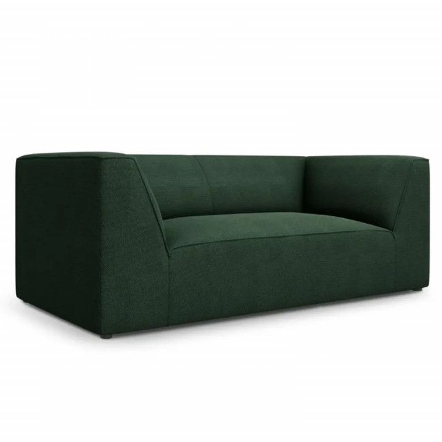 Canapea verde din textil si lemn de pin pentru 2 persoane Ruby Style Besolux