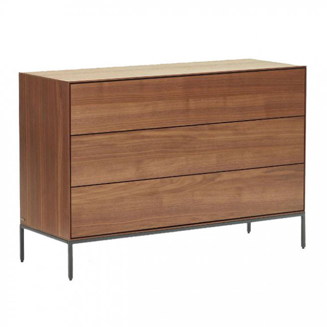 Comoda maro 110 cm Vedrana Walnut Kave Home