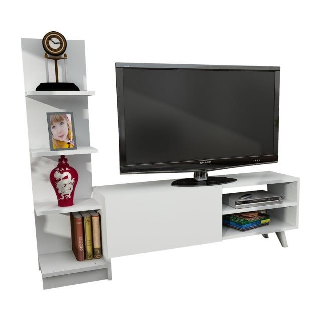 Comoda TV alba 140 cm Salvador The Home Collection