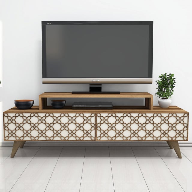 Comoda TV maro/crem 140 cm City The Home Collection