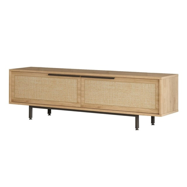 Comoda TV maro din lemn 160 cm Oncsu The Home Collection