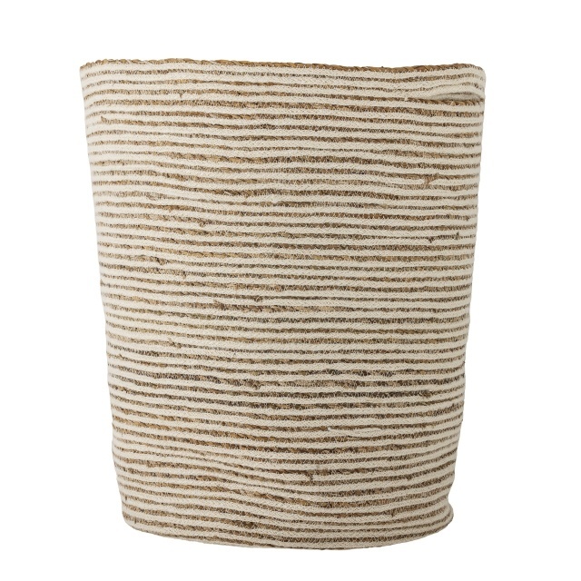 Cos alb/maro din fibre naturale Selena Bloomingville