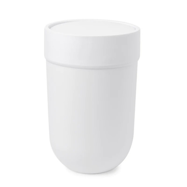 Cos de gunoi alb din plastic 6 L Touch Umbra