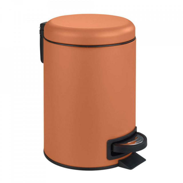 Cos de gunoi maro teracota din metal 3 L Leman Wenko